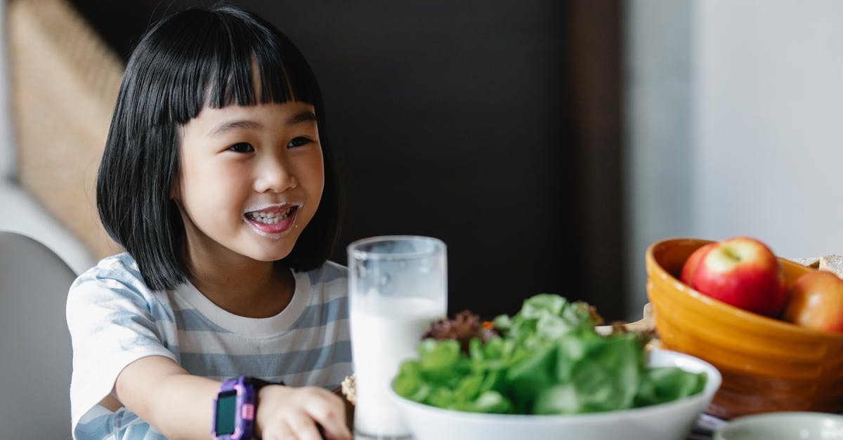 24 hour yogurt calcium content - Happy Asian girl drinking milk
