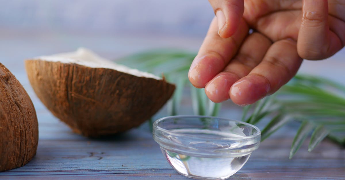 4 tablespoons of butter is how many tablespoons of coconut oil - Clear Glass Bowl with White Liquid