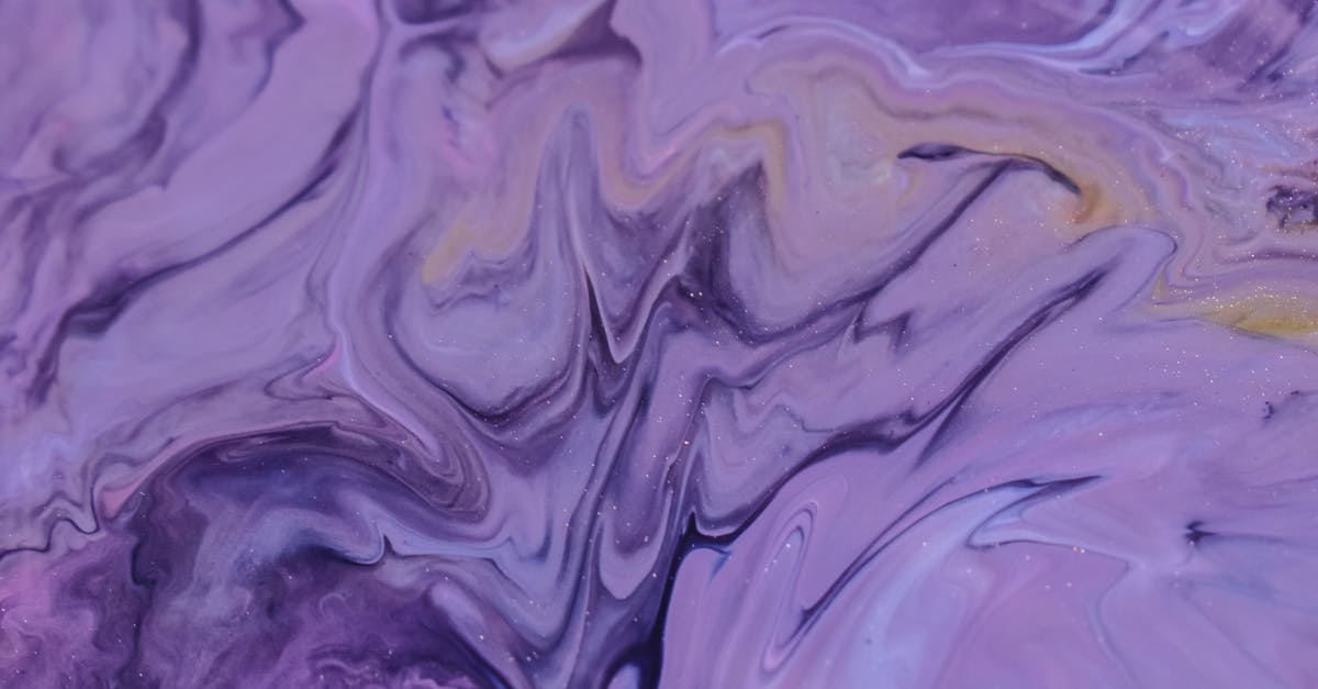 Achieving 'glossy', ultra smooth pudding texture - Full frame background of glossy purple ink mixing and blending on uneven surface