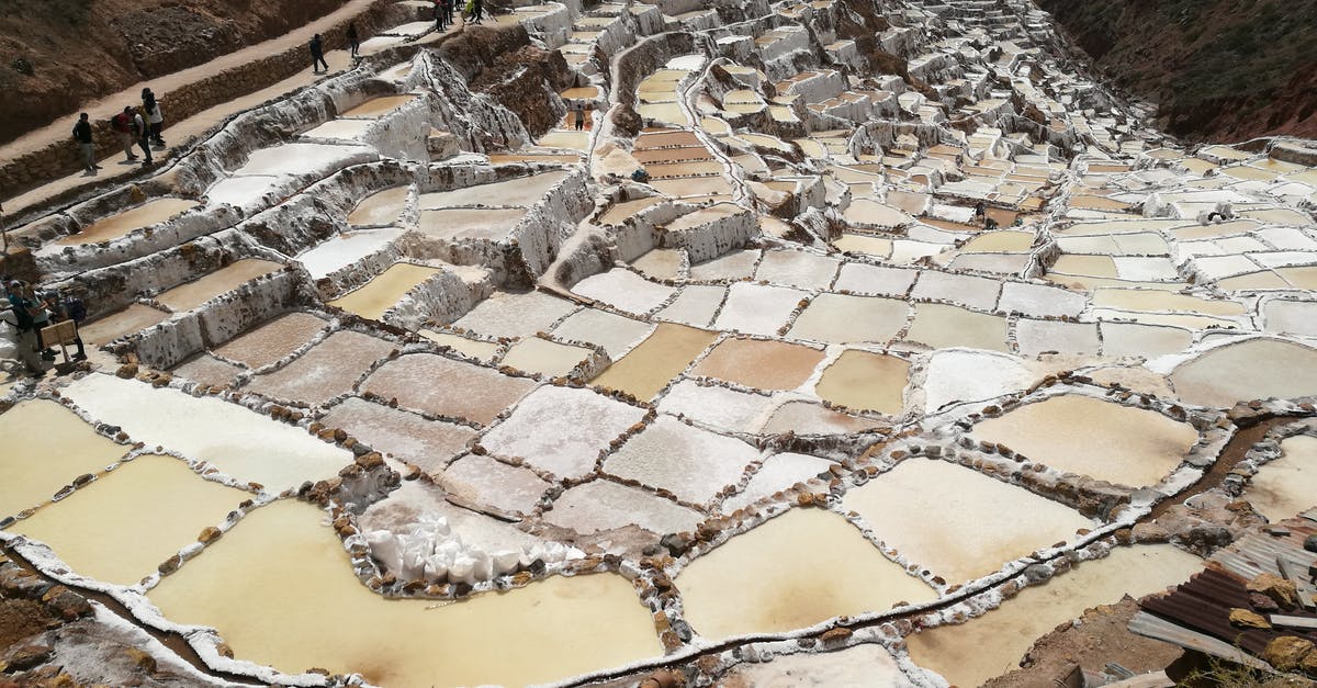 Adjust salt (in mushrooms) - Brown and White Rock Formation