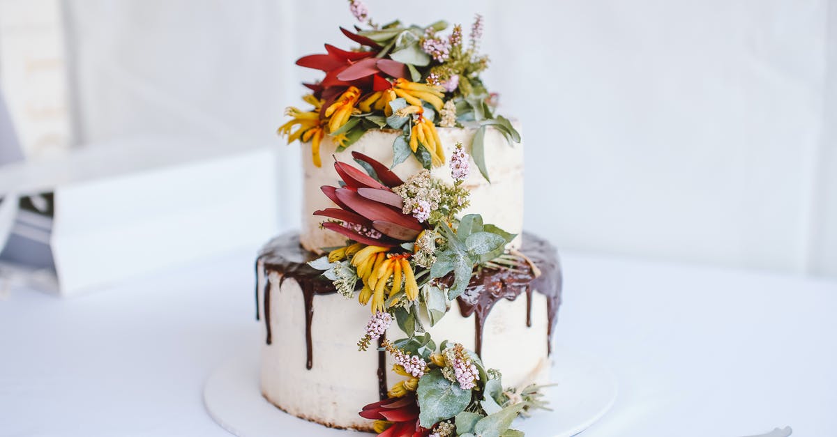 Advice on two-tier cake and height - Flowers on Top of Two-Tier Cake 