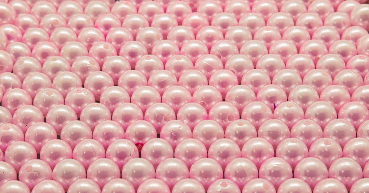 Advice to making Boba Pearls - Pink and White Beads on Pink Textile