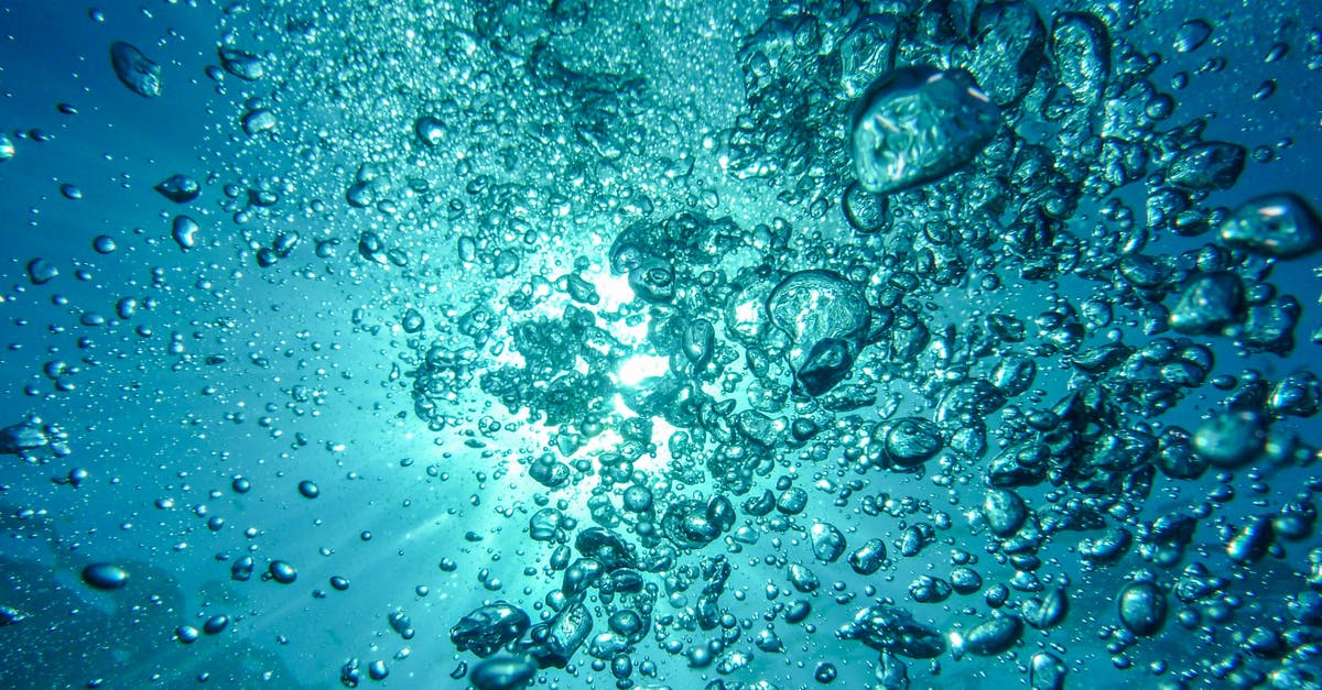 Air bubbles in semi liquid chicken sausage - Water Bubbles Under the Sea