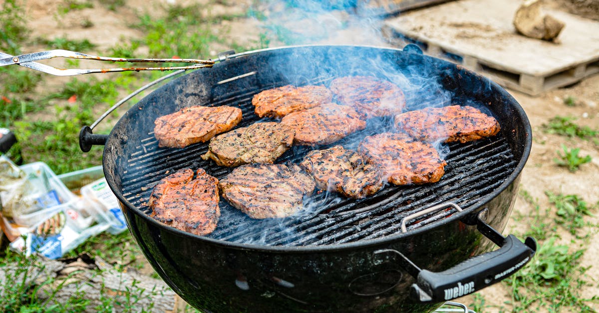 Aleppo Pepper + Heat - Grilled Meat on Black Charcoal Grill