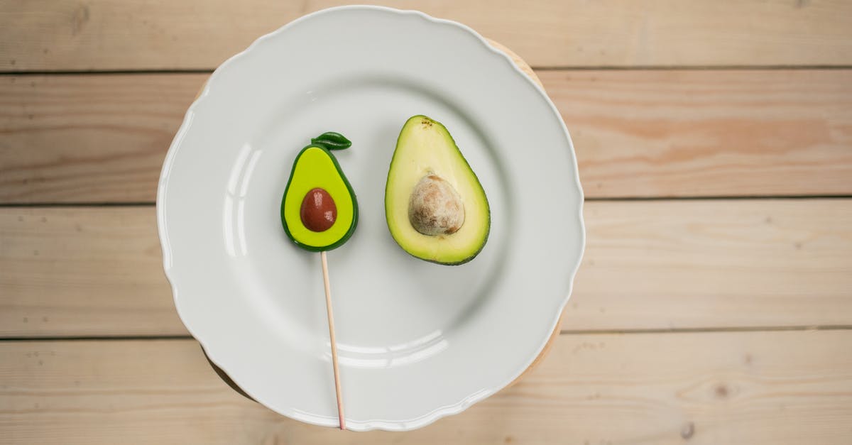 Alternative Binding Ingredient for Sugar in Flapjacks? (British style) - Plate with avocado and similar lollipop