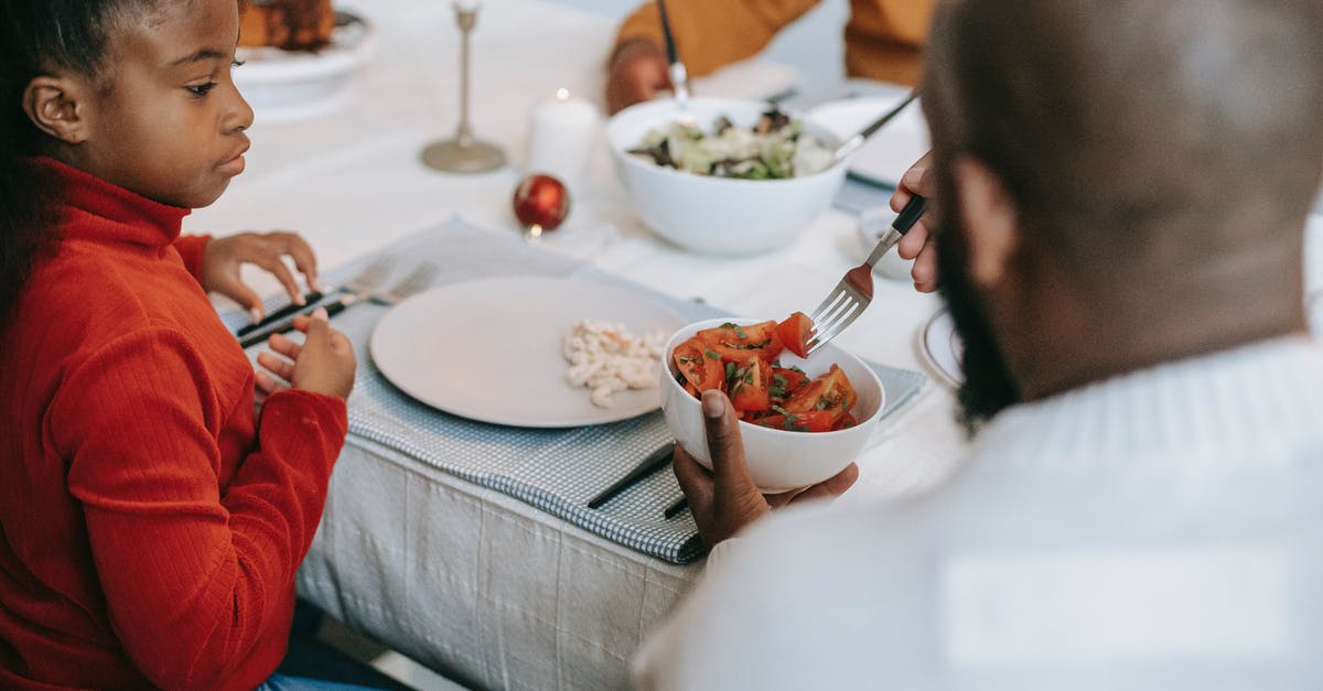 Alternatives to serve with a tomato salad [closed] - Black family having tasty dinner