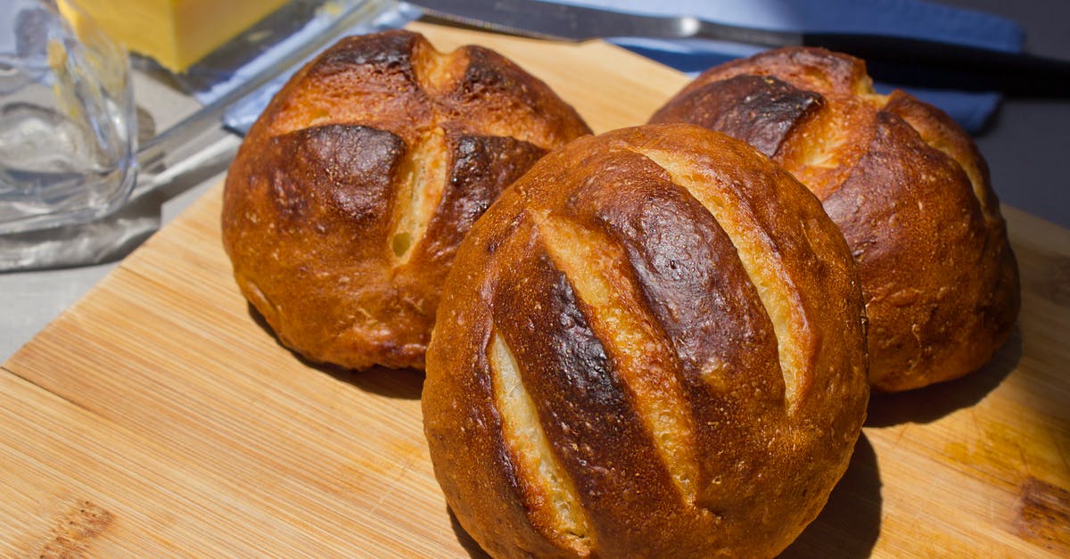 Amount of Brioche dough in a Brioche mould? - Close-Up Photo of Three Brown Brioche Buns