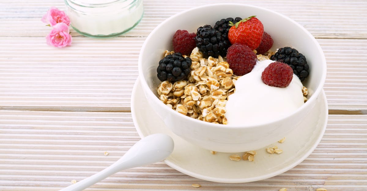 Anti-Coagulant for Oat Milk - Red Strawberry and Raspberry on White Ceramic Bowl