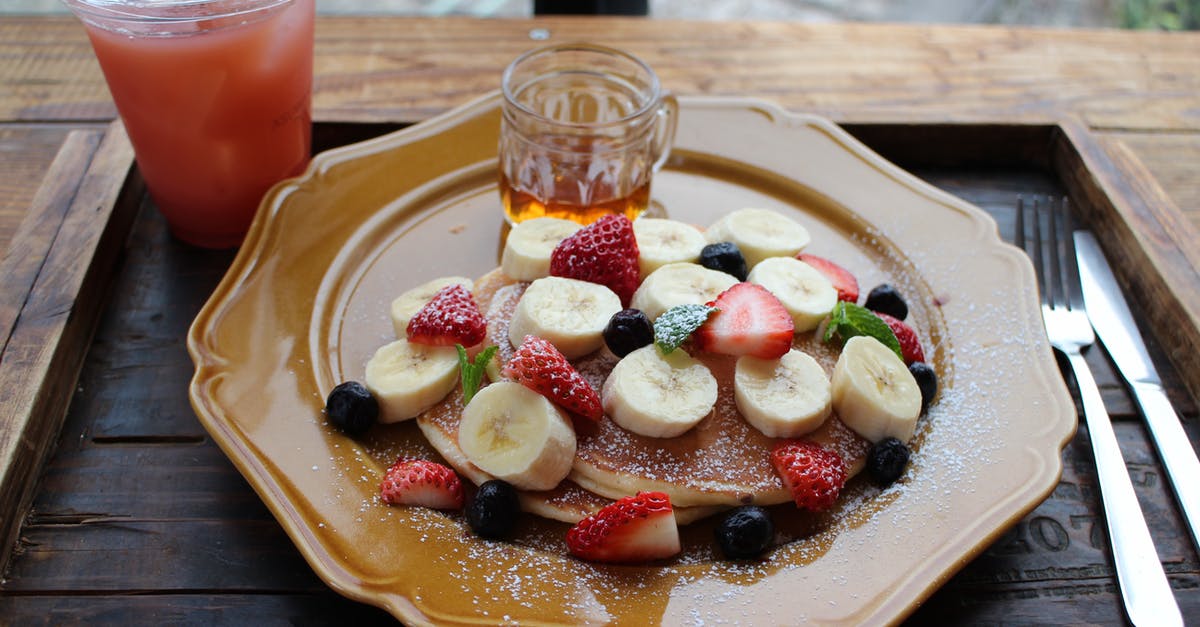 Anyone know of any completely flavorless syrups? - Photo Of Pancake With Fruits