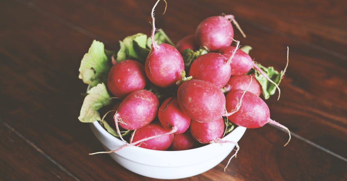 Are all these ingredients edible? - Radish Vegetable in White Bowl