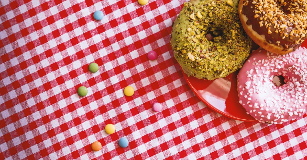 Are American food colourings weaker than in other countries? - Three Donuts on Plate