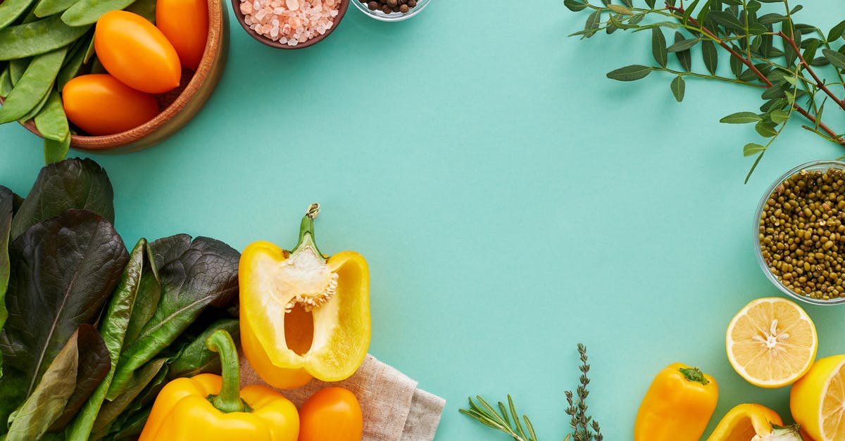 Are California veggies bigger? - Yellow Bell Pepper Beside Orange and Purple Round Fruits