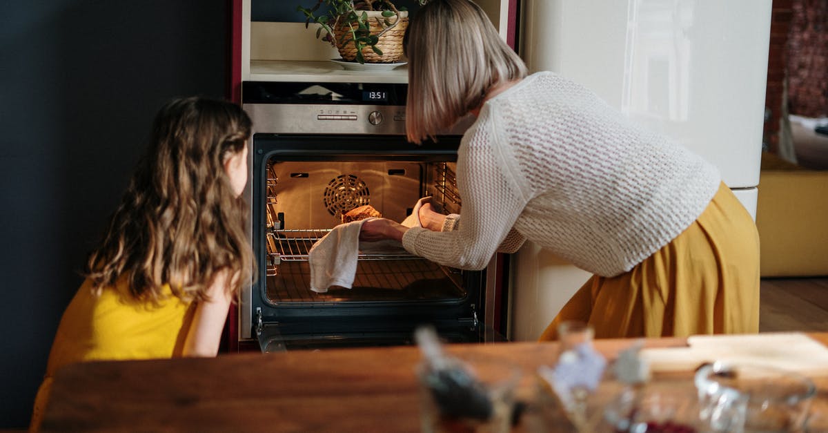 Are commercial foods adjusted for integer cooking times? - Woman in White Sweater Baking Cake