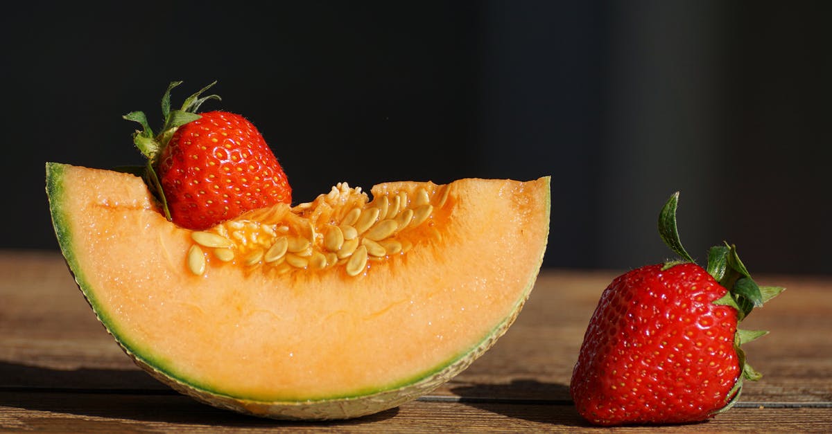 Are seeds in melons and other fruits good to eat? - Red Strawberries and Cantaloupe