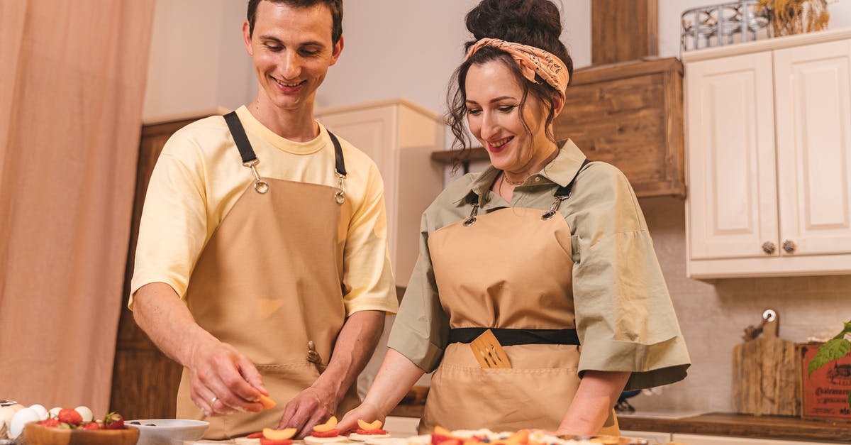 Are there low-fat substitutes for shortening in baking? - Man in Brown Apron Standing beside Woman in Brown Apron