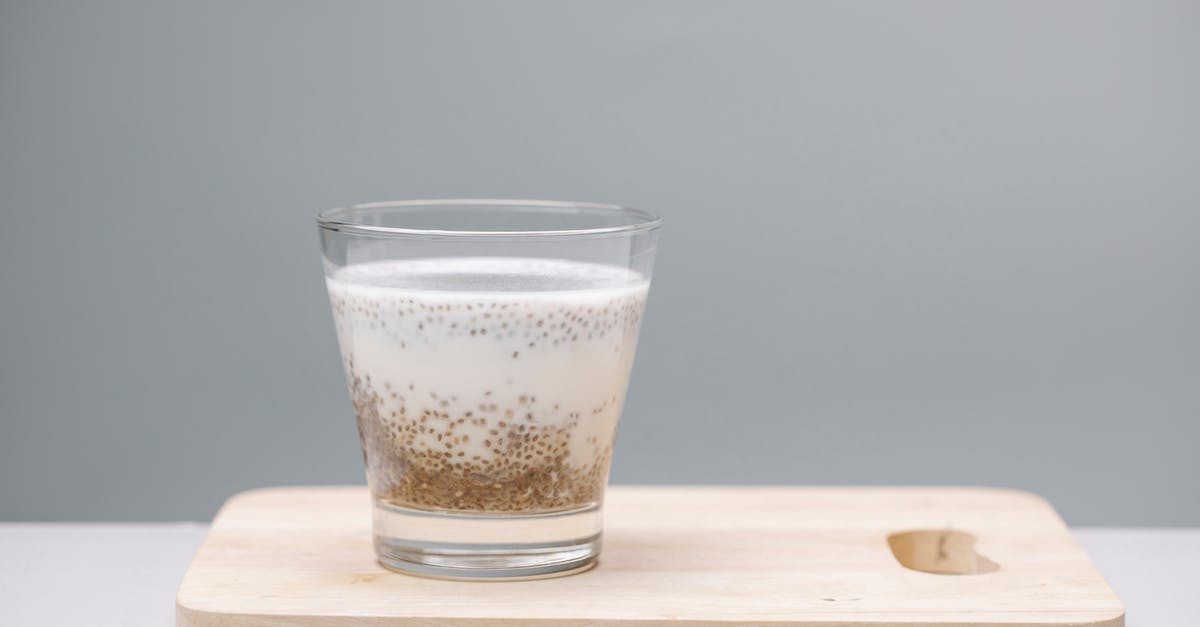 Are these Indonesian milk products cheese, yogurt, or curd? - Glass of tasty pudding with chia seeds