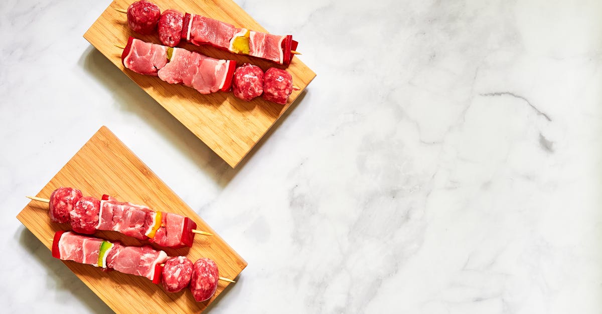 Artificially marbled beef - Meat Skewers