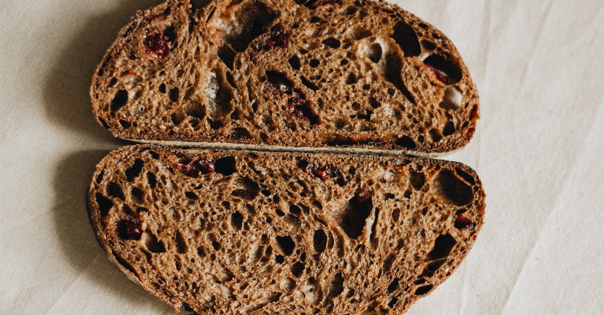 Artisan sourdough bread - Slices of cranberry whole wheat bread