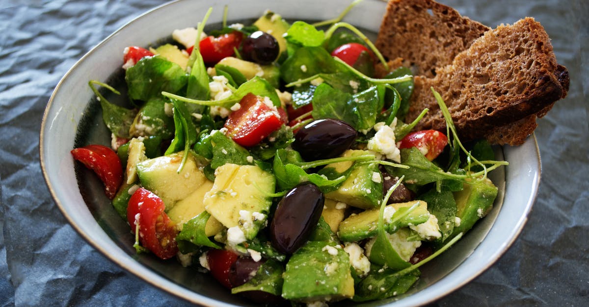 Arugula is very salty, and doesn't look like arugula - Vegetable Salad With Wheat Bread On The Side