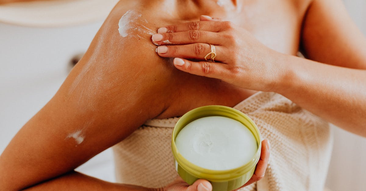 Australian Thickened Cream - Person With White Powder on Her Body