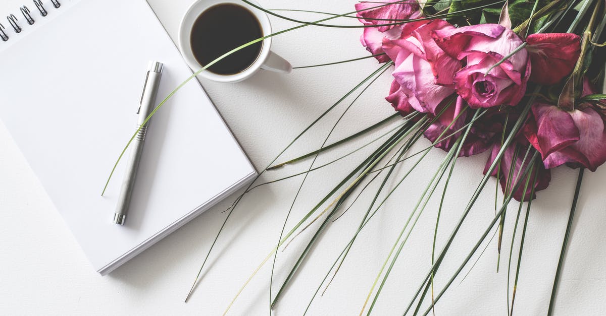 Bailey's curdled in coffee? - Red Rose Flowers Bouquet on White Surface Beside Spring Book With Click Pen and Cup of Cofffee