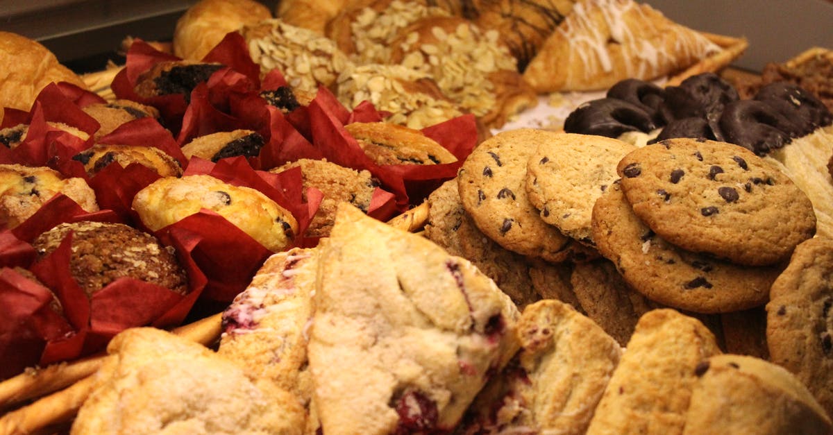 Baking bread for fishing bait - Selective Photo of Cookies on Container