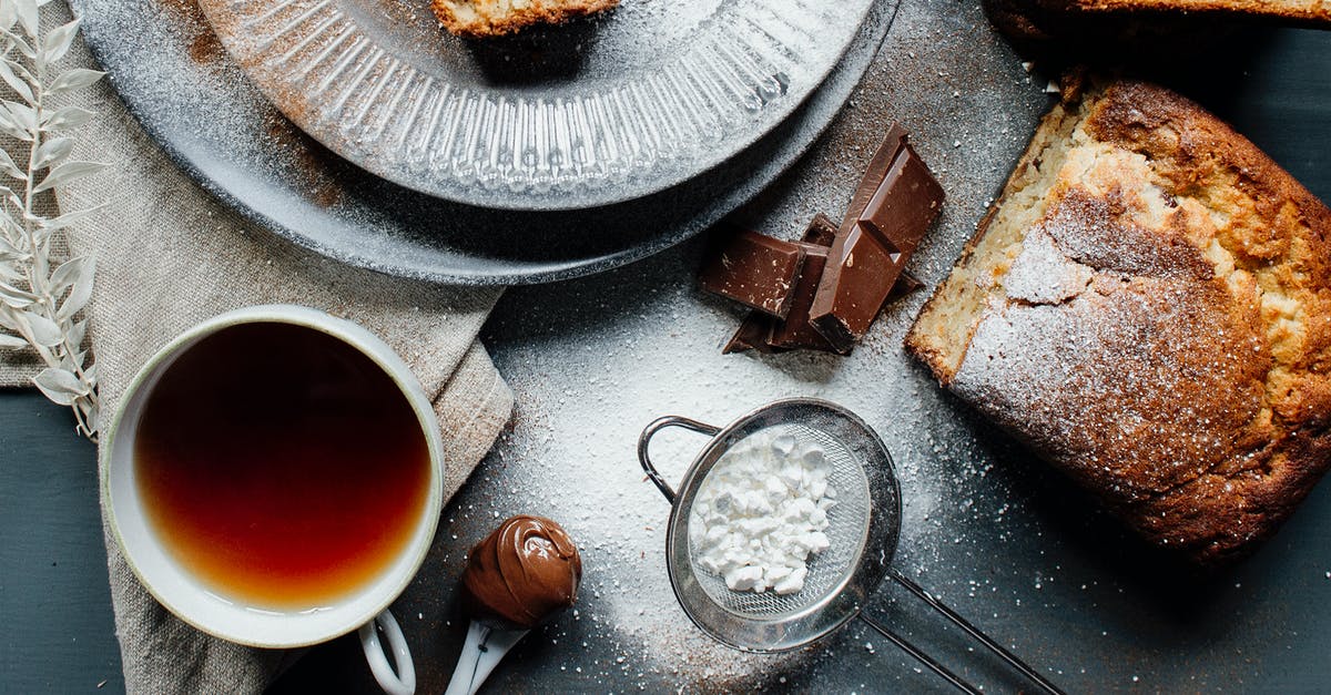 Banana bread batter in the fridge [duplicate] - Yummy banana bread served with aromatic black tea