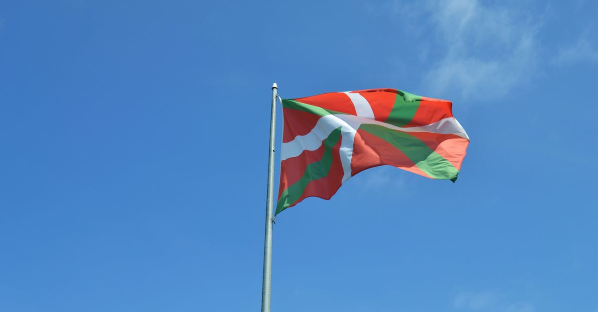 Basque cod with sous-vide - Basque National Flag on Pole Under Blue Sky
