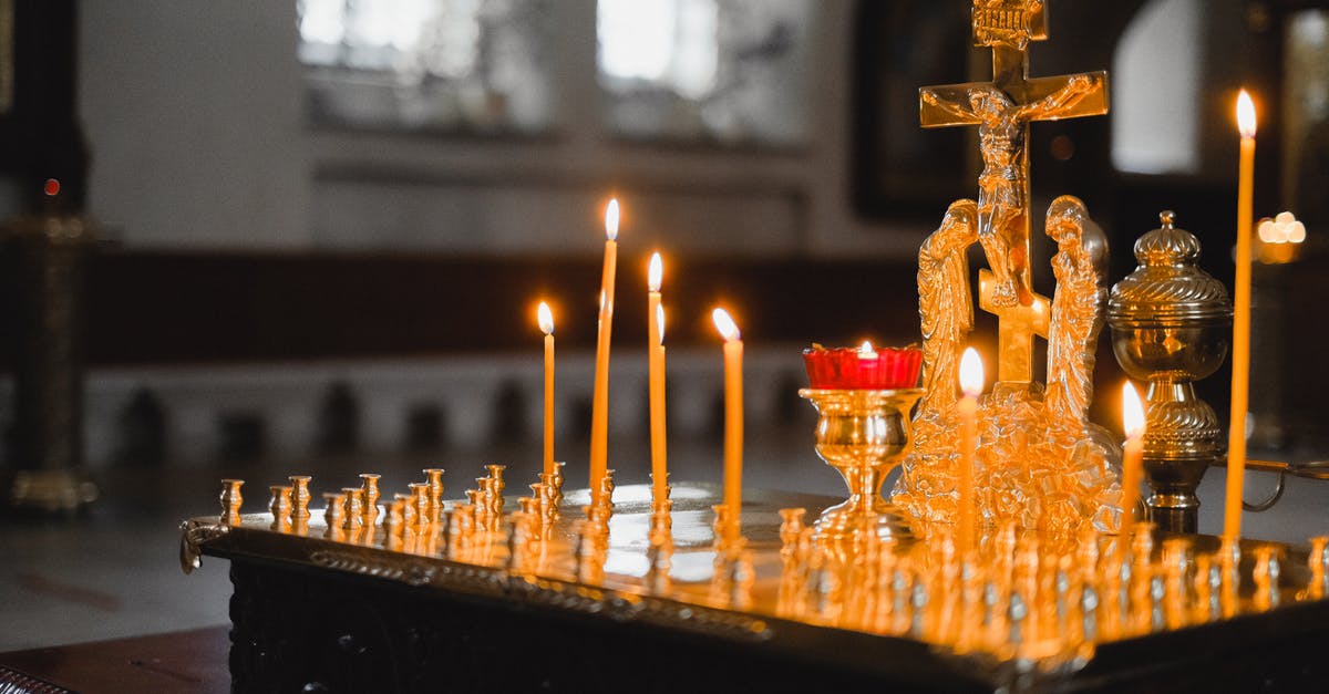 Batter. Cross contamination by - Gold Candle Holder With Candles