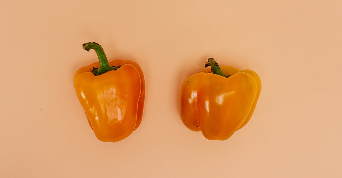 Bell peppers become either crunchy or soggy - Bell Peppers on Pink Surface