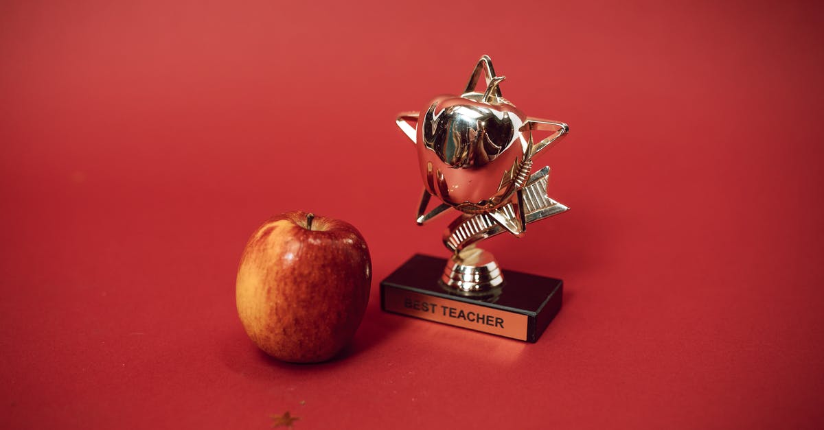 Best apples for apple pie - A Best Teacher Trophy and an Apple