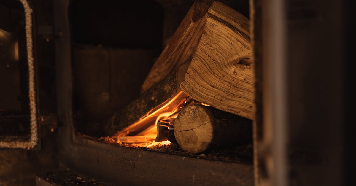 Best method to determine temperature while heating sugar - Wood burning in fireplace in dark room