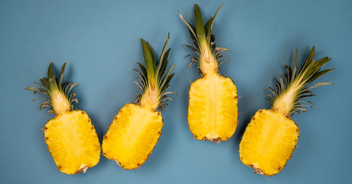 Best way to juice a pineapple - Delicious pineapple on blue surface