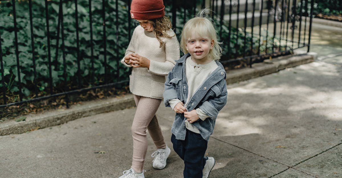 Best Way To Remove Fajita Contents From Marinade - Cheerful siblings walking on sidewalk