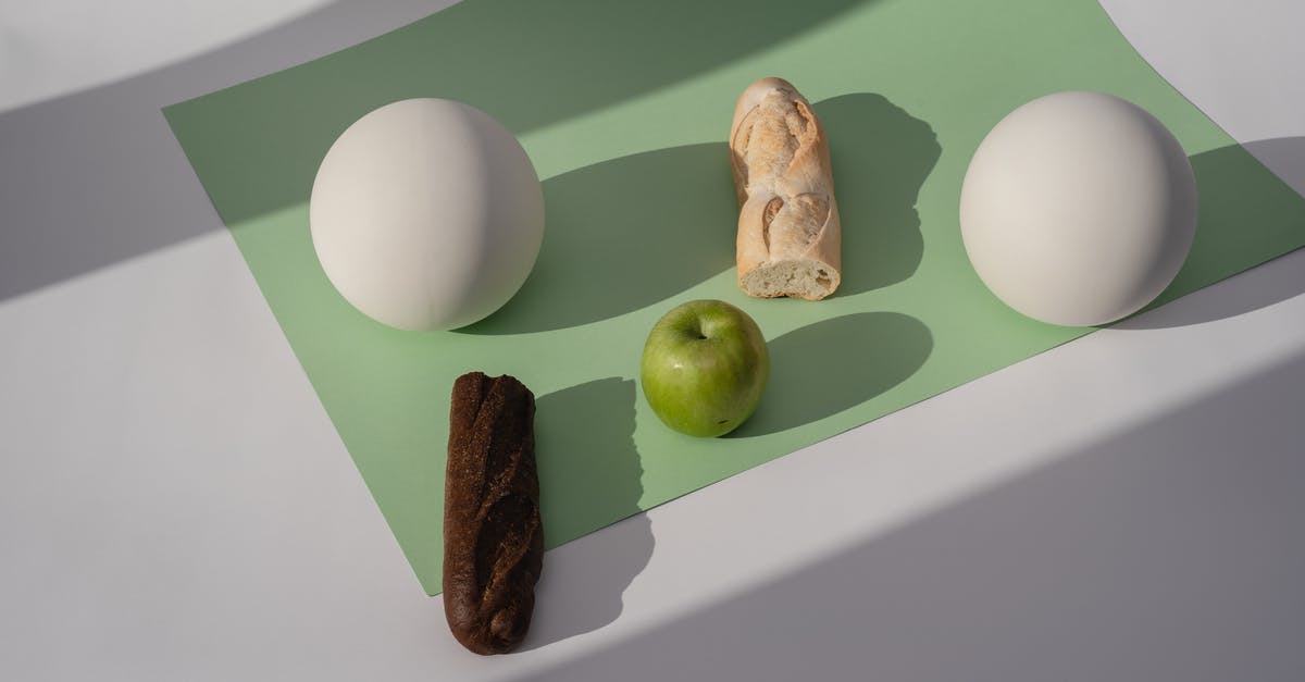 Biga Bread sponge - Green Apple Beside White Egg on White Ceramic Plate