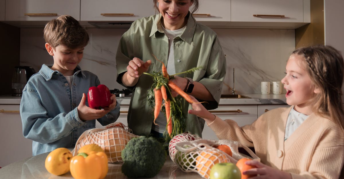 Blanching time for different vegetables - A Mother and Her Children Unpacking Goods in the Kitchen