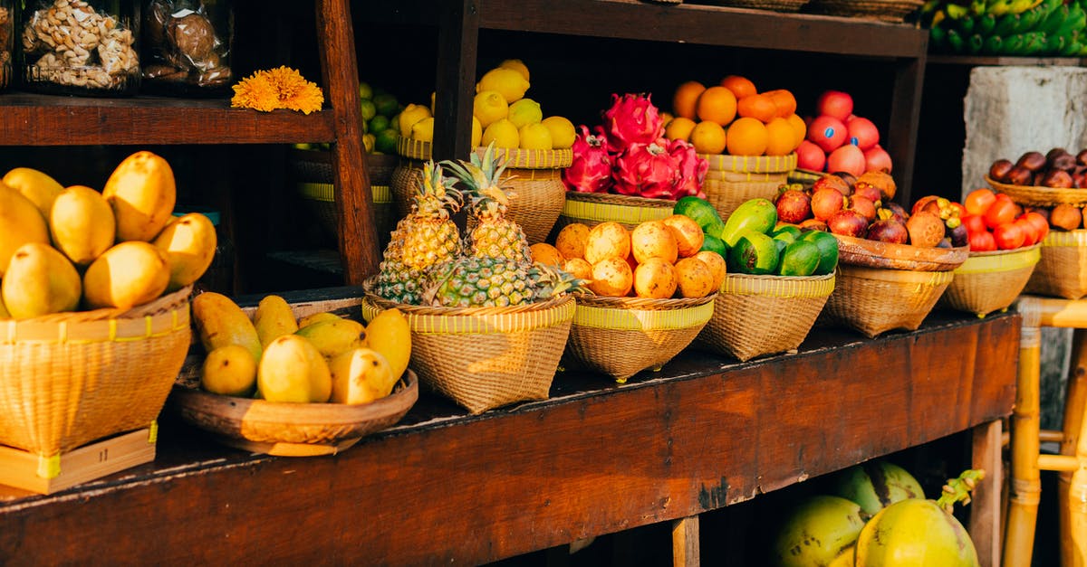 Blending pineapples and coconuts whole, safety and experience? - An Assorted Fruits on a Woven Baskets