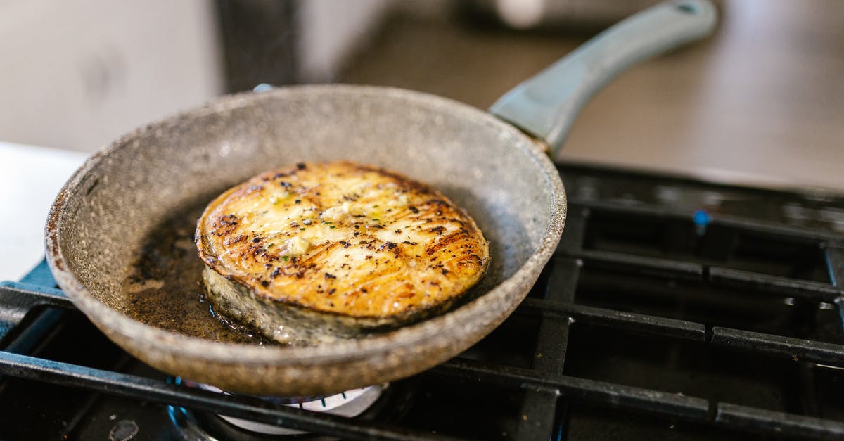 Blowtorch and frying oil - dangerous? - Well Fried Fish Slice on Frying Pan