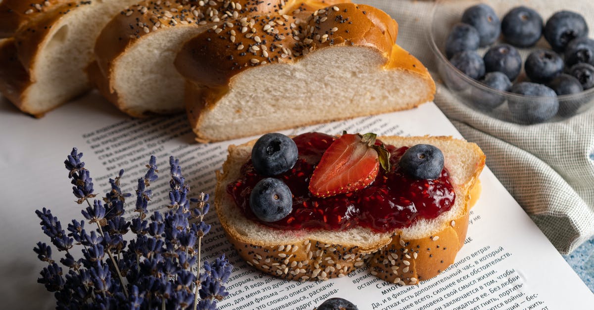 Bread Book Suggestions [closed] - Bread with Fruits and Jam on the Book