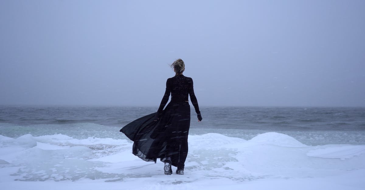 Brisket Temperature? [duplicate] - Woman in Black Coat on Frozen Lake