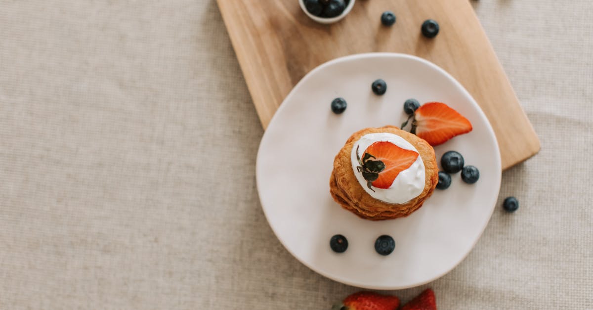 British "pot" of whipping cream? - Free stock photo of apple, berries, blueberries