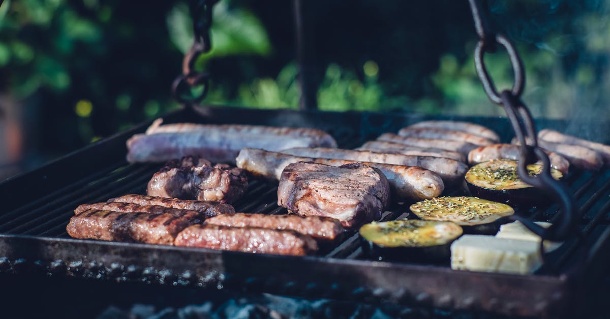 Broiling Specifics - Grilled Meat on Charcoal Grill