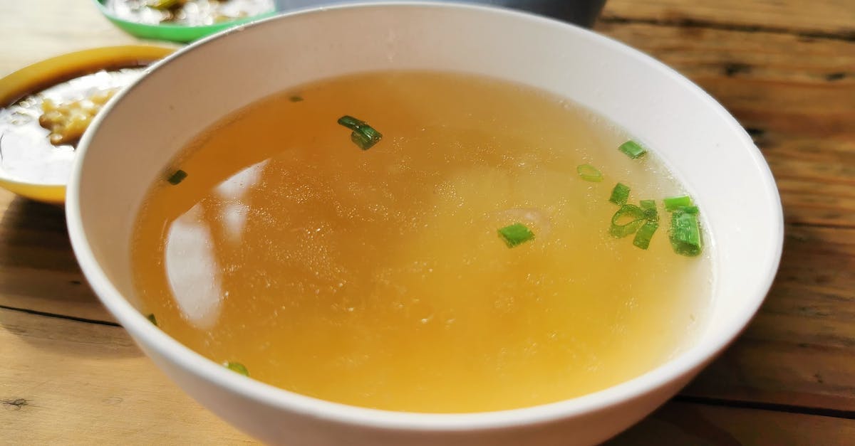 Broth or stock? - Bowl of Soup