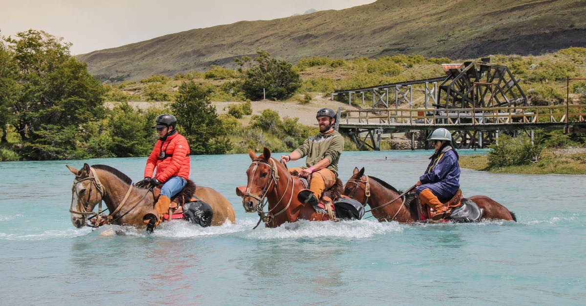 Brown Coconut water safety issue? [duplicate] - People on horses crossing river