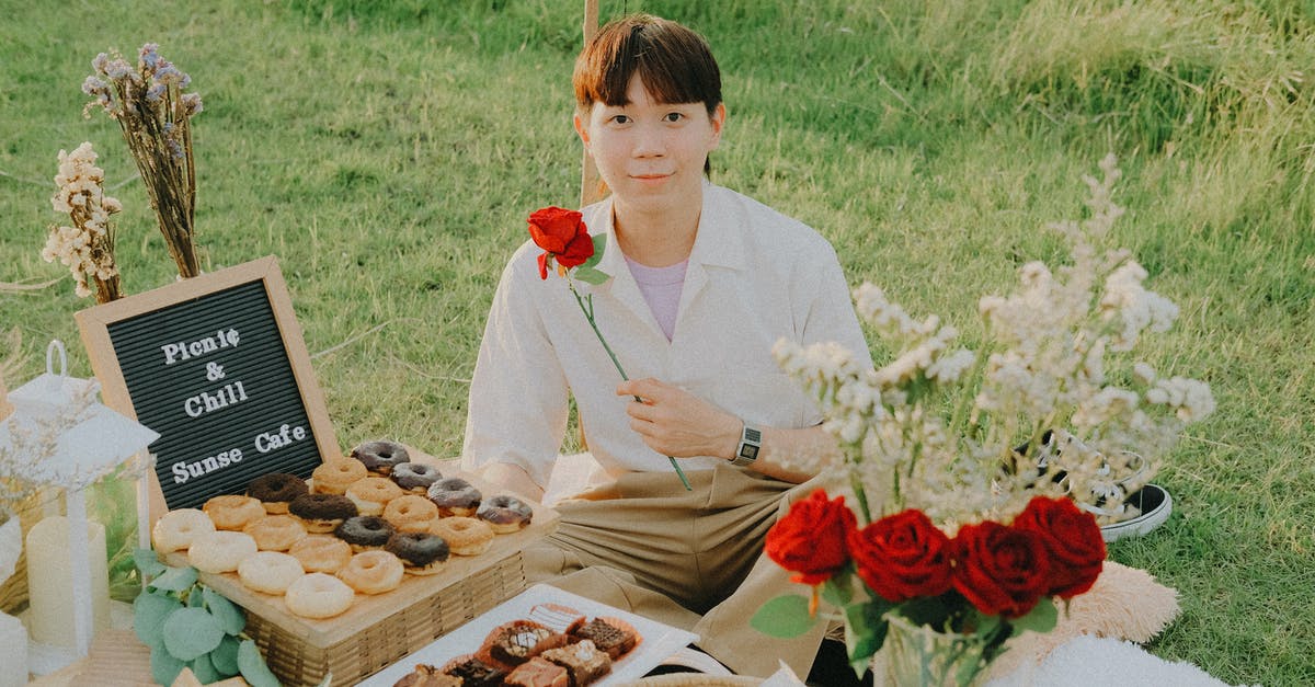 Brownies without egg - A Man Holding a Red Rose 