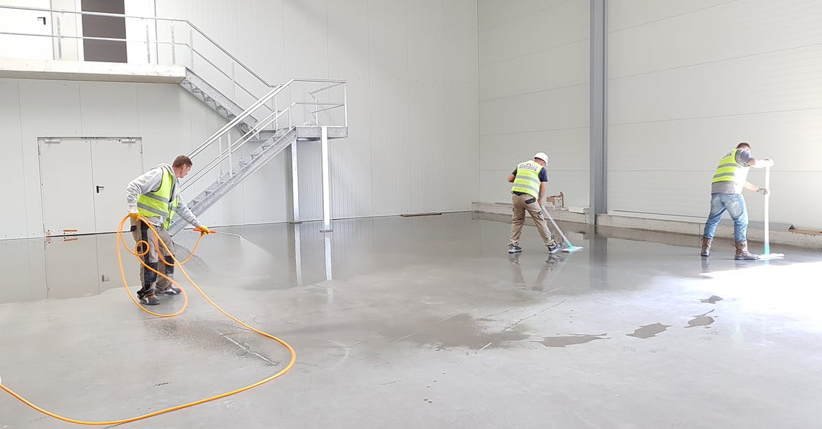 Building pressure chamber for fizzy fruit - PVC safety - Construction Workers in Safety Reflective Vests 