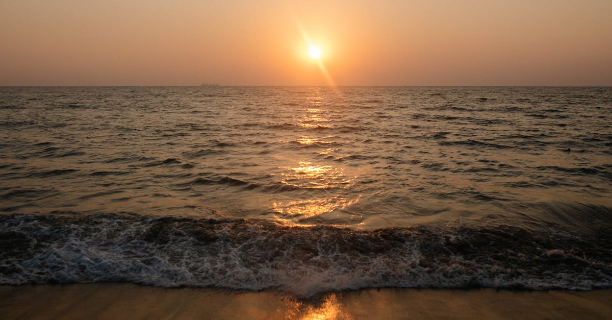 Butterscotch Pie setting - Ocean Waves Crashing on Shore during Sunset