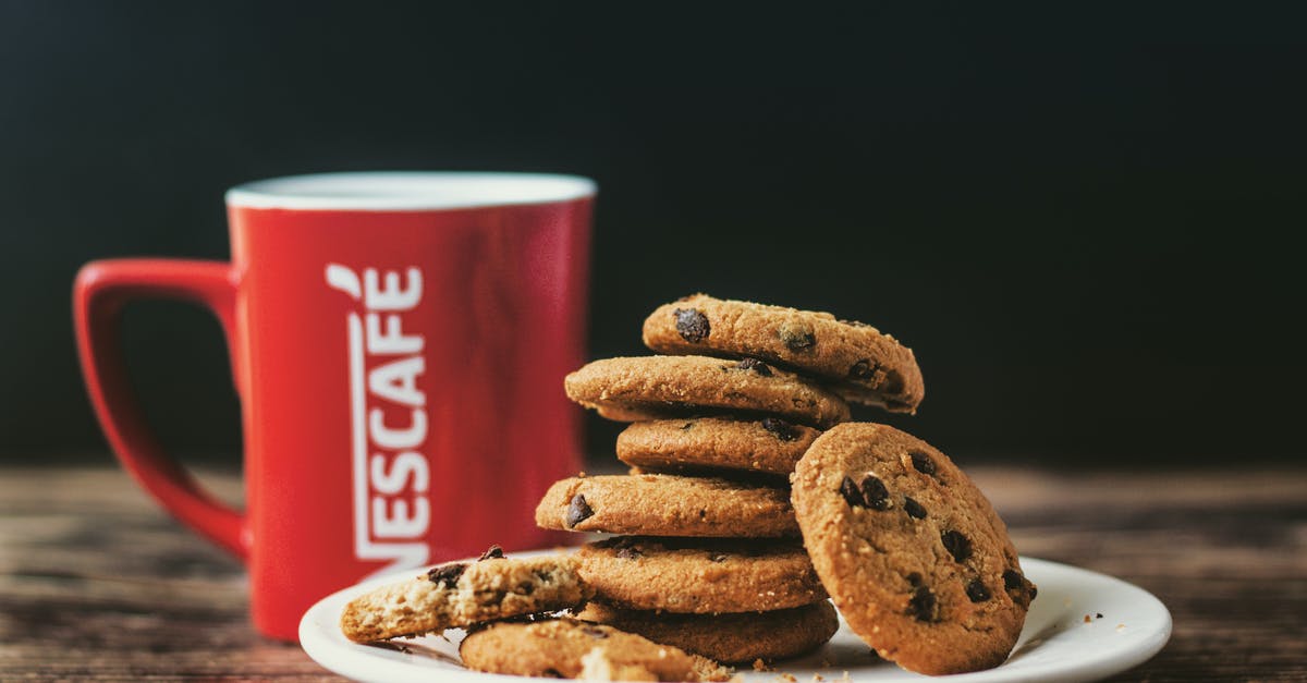 Buttery Chocolate chip cookies - Cookies and Hot Drink for Breakfast