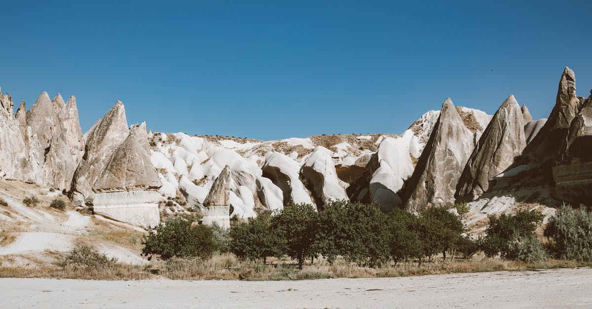 Buying knives and sharpening stones - White and Brown Rock Formation Under Blue Sky