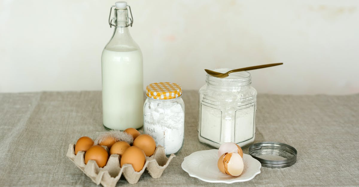 Cajeta with powdered goat's milk? Or evaporated? - Baking Ingredients in Containers on a Table